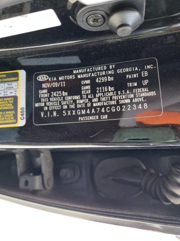 Photo 10 from auction – 2012 KIA OPTIMA LX with VIN 5XXGM4A74CG022348
