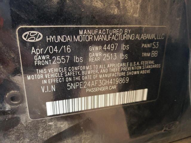 Photo 10 from auction – 2016 HYUNDAI SONATA SE with VIN 5NPE24AF3GH419869