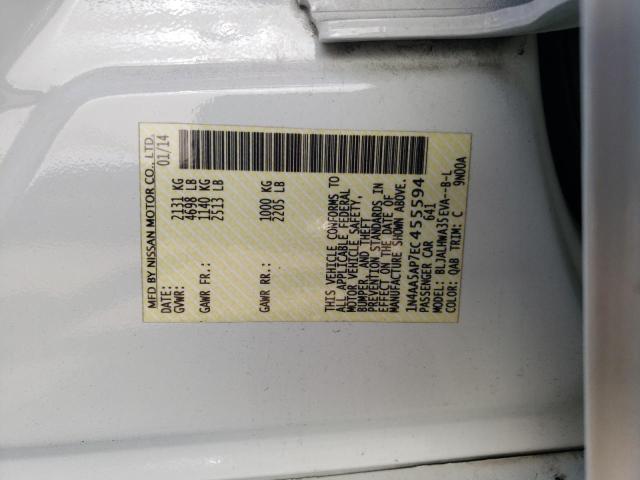 Photo 10 from auction – 2014 NISSAN MAXIMA S with VIN 1N4AA5AP7EC455594