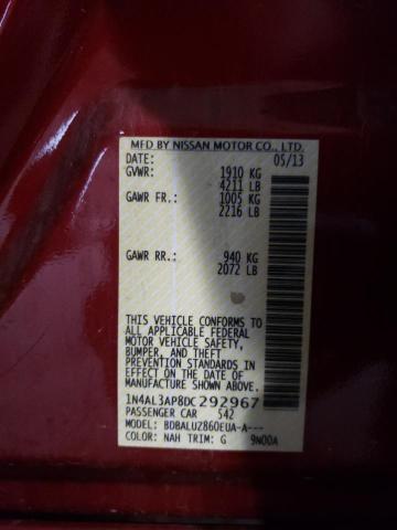Photo 10 from auction – 2013 NISSAN ALTIMA 2.5 with VIN 1N4AL3AP8DC292967