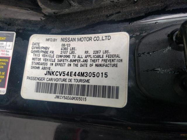 Photo 10 from auction – 2004 INFINITI G35 with VIN JNKCV54E44M305015