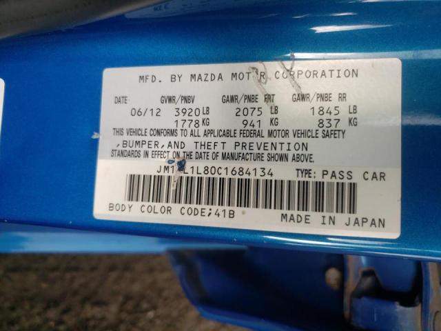 Zdjęcie 10 z aukcji – 2012 MAZDA 3 I z VIN JM1BL1L80C1684134