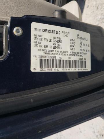 Photo 10 from auction – 2008 DODGE GRAND CARA with VIN 1D8HN44H38B109842