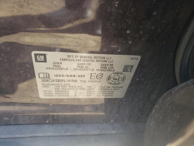 Photo 10 from auction – 2015 CHEVROLET TRAX LS with VIN 3GNCJKSB9FL141849