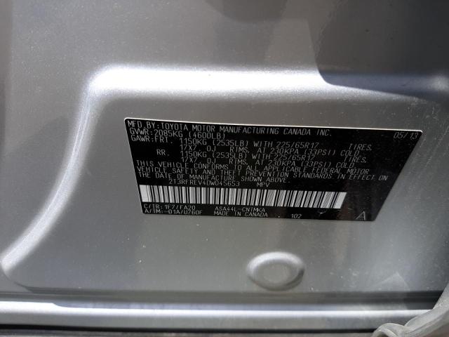 Photo 10 from auction – 2013 TOYOTA RAV4 XLE with VIN 2T3RFREV4DW045653