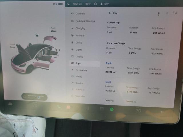 Photo 8 from auction – 2021 TESLA MODEL 3 with VIN 5YJ3E1EA0MF921762