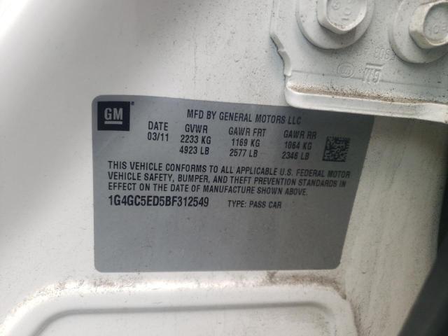 Photo 10 from auction – 2011 BUICK LACROSSE C with VIN 1G4GC5ED5BF312549