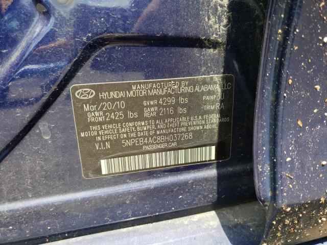 Photo 10 from auction – 2011 HYUNDAI SONATA GLS with VIN 5NPEB4AC8BH037268