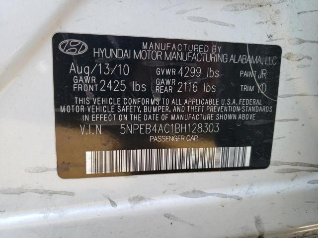 Photo 10 from auction – 2011 HYUNDAI SONATA GLS with VIN 5NPEB4AC1BH128303