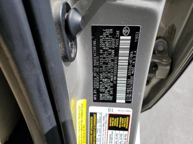 Photo 10 from auction – 2013 TOYOTA AVALON BAS with VIN 4T1BK1EBXDU076435