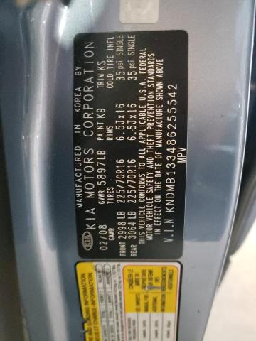 Photo 10 from auction – 2008 KIA SEDONA with VIN KNDMB133486255542