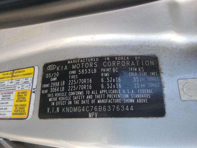 Photo 10 from auction – 2011 KIA SEDONA LX with VIN KNDMG4C76B6376344
