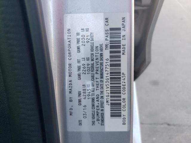 Photo 10 from auction – 2016 MAZDA 6 TOURING with VIN JM1GJ1V53G1477516