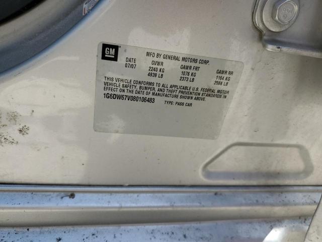 Photo 10 from auction – 2008 CADILLAC STS with VIN 1G6DW67V080106483