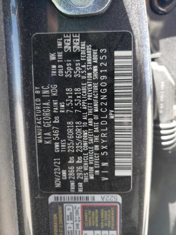 Photo 10 from auction – 2022 KIA SORENTO S with VIN 5XYRLDLC2NG091253