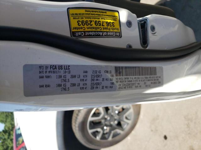 Photo 10 from auction – 2019 JEEP COMPASS TR with VIN 3C4NJDDB0KT628717