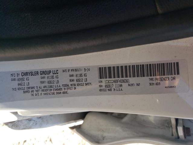 Photo 10 from auction – 2015 CHRYSLER 200 LIMITE with VIN 1C3CCCAB9FN596361
