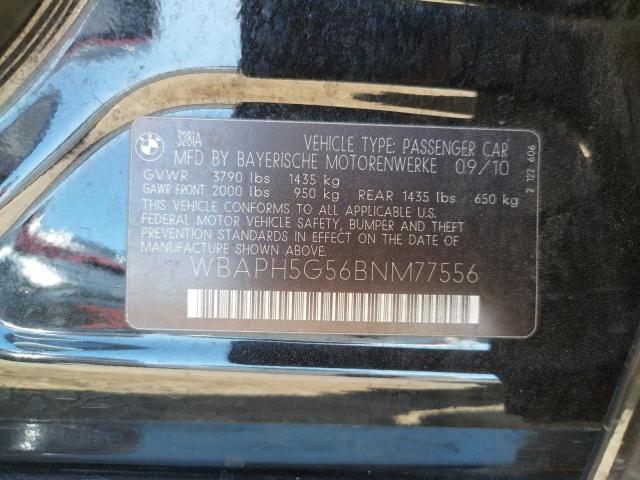 Photo 10 from auction – 2011 BMW 328 I SULE with VIN WBAPH5G56BNM77556