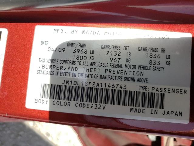 Photo 10 from auction – 2010 MAZDA 3 I with VIN JM1BL1SF2A1146743