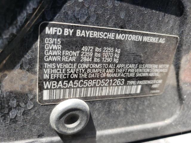 Photo 10 from auction – 2015 BMW 528 I with VIN WBA5A5C58FD521263