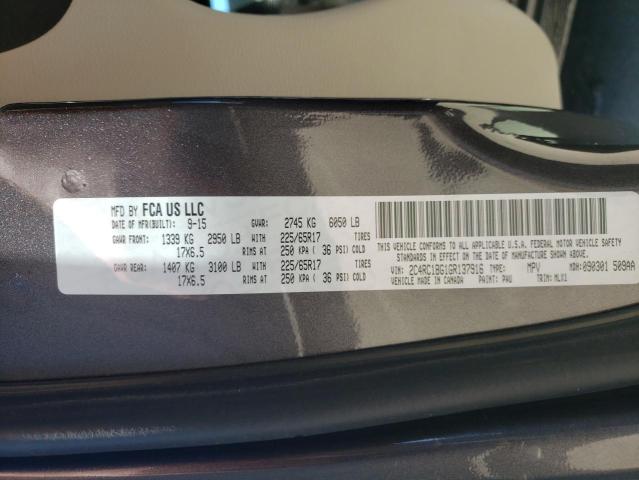 Photo 10 from auction – 2016 CHRYSLER TOWN & COU with VIN 2C4RC1BG1GR137916