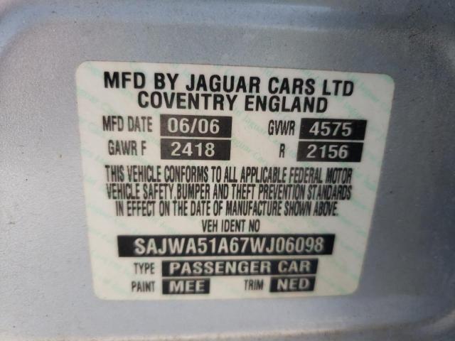 Photo 10 from auction – 2007 JAGUAR X-TYPE 3.0 with VIN SAJWA51A67WJ06098