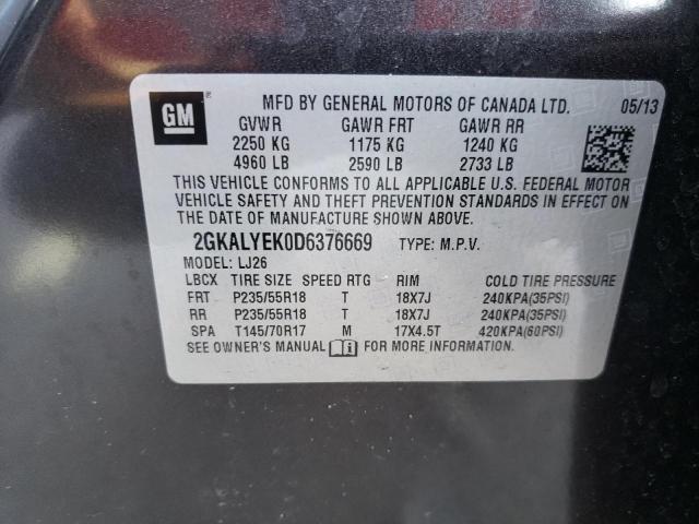 Photo 10 from auction – 2013 GMC TERRAIN DE with VIN 2GKALYEK0D6376669