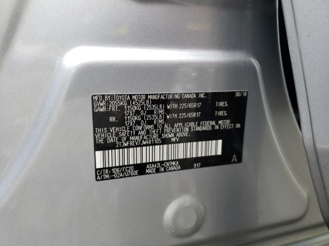 Photo 10 from auction – 2018 TOYOTA RAV4 ADVEN with VIN 2T3WFREV7JW481105