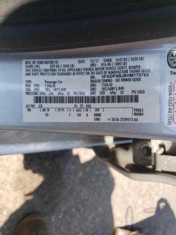 Photo 10 from auction – 2017 FORD FIESTA SE with VIN 3FADP4BJ8HM170762