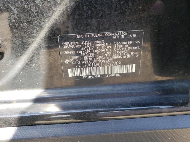 Photo 10 from auction – 2019 SUBARU CROSSTREK with VIN JF2GTAMC1KH372209