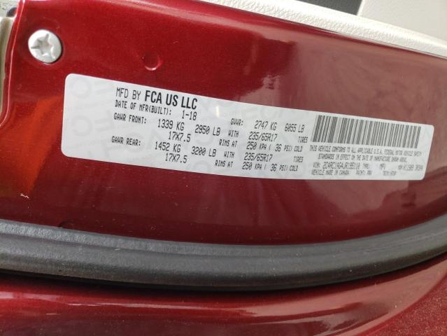 Photo 10 from auction – 2018 CHRYSLER PACIFICA L with VIN 2C4RC1AG4JR195110