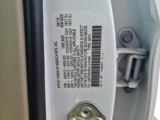 Photo 10 from auction – 2017 ACURA RDX TECHNO with VIN 5J8TB3H55HL010494