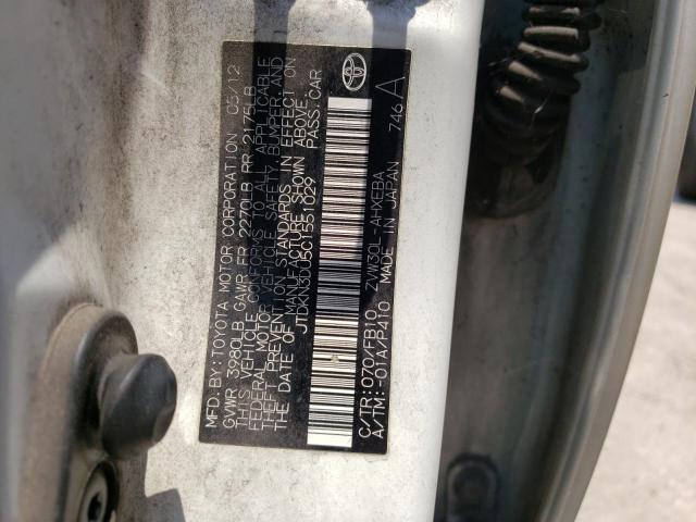 Photo 10 from auction – 2012 TOYOTA PRIUS with VIN JTDKN3DU5C1551029