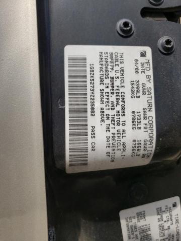 Photo 10 from auction – 2000 SATURN SL2 with VIN 1G8ZK5273YZ235082