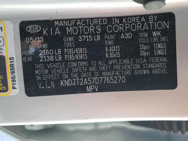 Photo 10 from auction – 2013 KIA SOUL with VIN KNDJT2A57D7765270