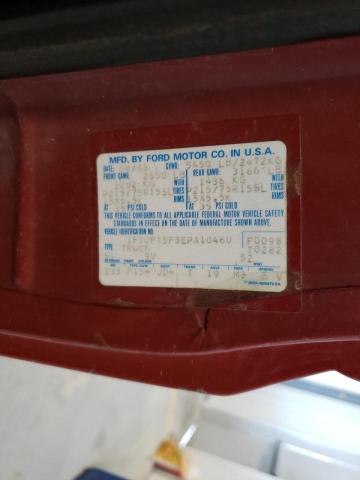 Photo 10 from auction – 1984 FORD F150 with VIN 1FTDF15F3EPA10460