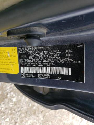 Photo 10 from auction – 2005 TOYOTA HIGHLANDER with VIN JTEEP21AX50068264