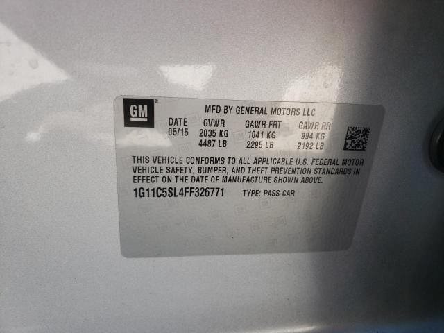 Photo 10 from auction – 2015 CHEVROLET MALIBU 1LT with VIN 1G11C5SL4FF326771