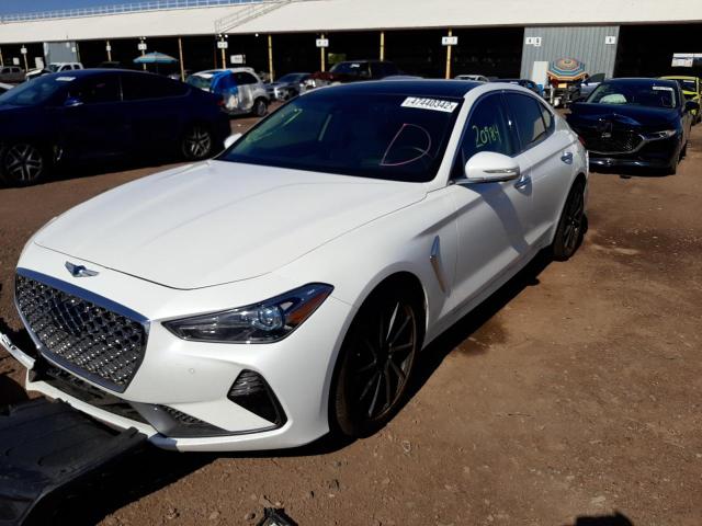 Photo 2 from auction – 2021 GENESIS G70 PRESTI with VIN KMTG44LAXMU070698