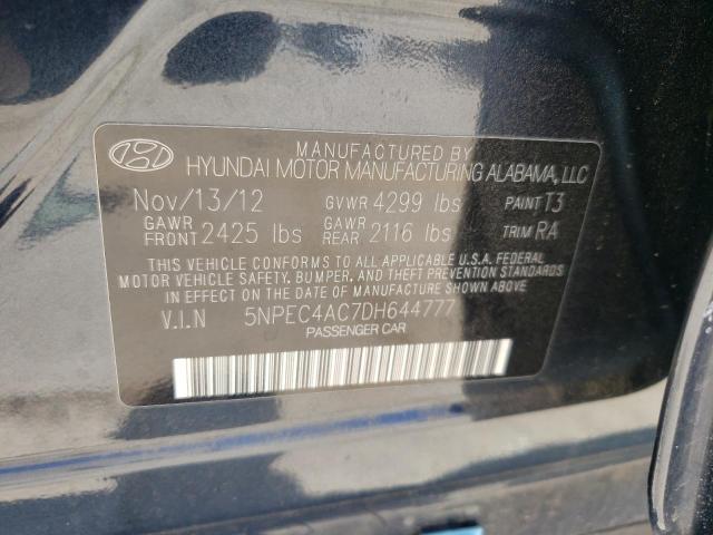 Photo 10 from auction – 2013 HYUNDAI SONATA SE with VIN 5NPEC4AC7DH644777