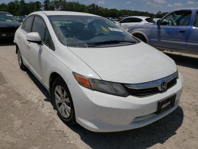 HONDA CIVIC LX 2012 with VIN 2HGFB2F58CH598827 - Photo from auction