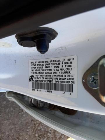 Photo 10 from auction – 2013 HONDA CIVIC EX with VIN 19XFB2F81DE079947