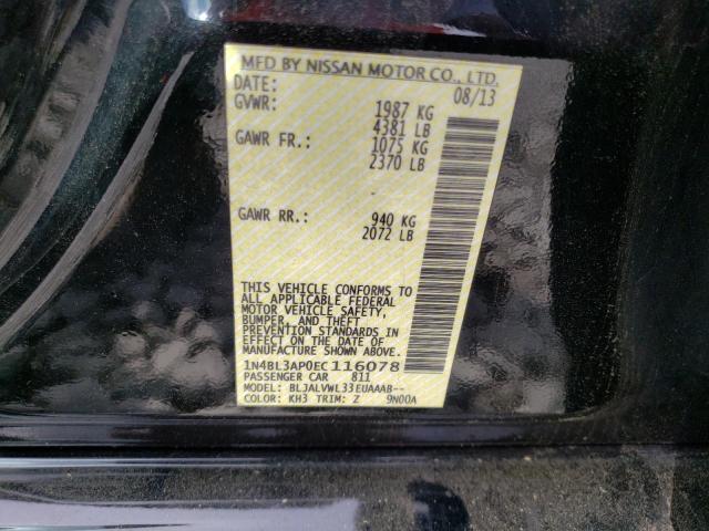 Photo 10 from auction – 2014 NISSAN ALTIMA 3.5 with VIN 1N4BL3AP0EC116078