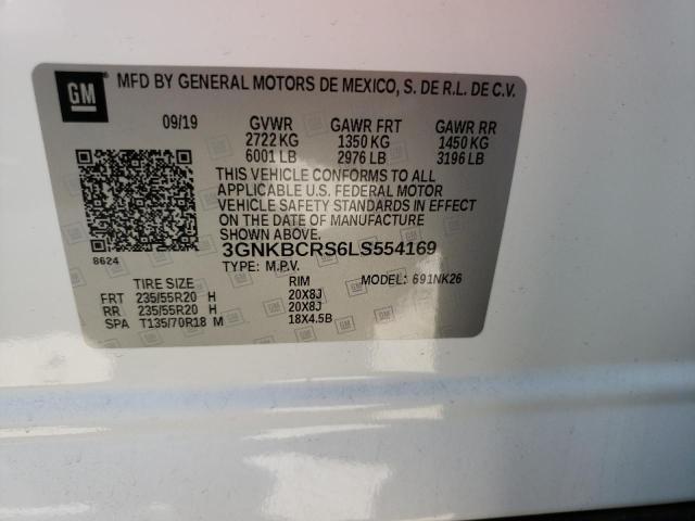 Photo 10 from auction – 2020 CHEVROLET BLAZER 2LT with VIN 3GNKBCRS6LS554169