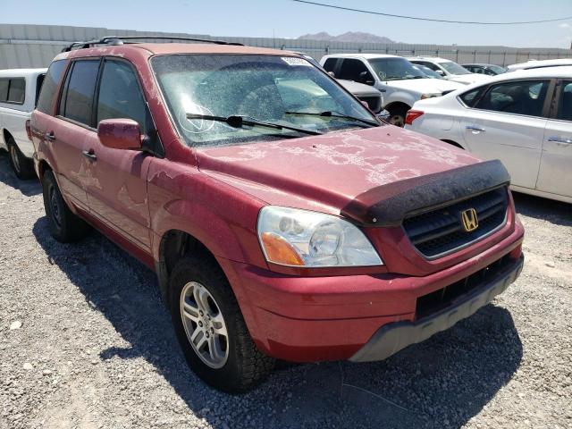 HONDA PILOT EX 2004 with VIN 2HKYF18494H545508 - Photo from auction