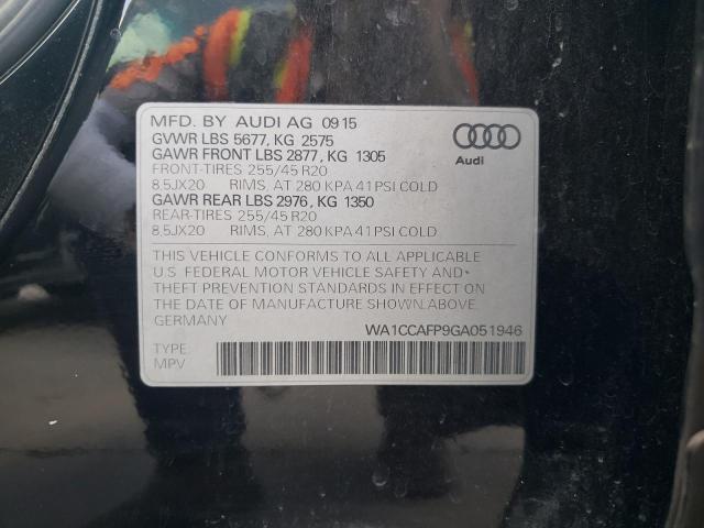 Photo 10 from auction – 2016 AUDI SQ5 PREMIU with VIN WA1CCAFP9GA051946