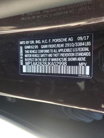 Photo 10 from auction – 2018 PORSCHE CAYENNE with VIN WP1AA2A28JKA02998