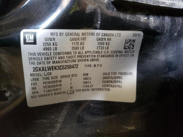 Photo 10 from auction – 2012 GMC TERRAIN SL with VIN 2GKALWEK3C6298472