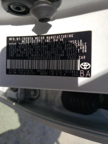 Photo 10 from auction – 2016 TOYOTA COROLLA L with VIN 5YFBURHE9GP502958