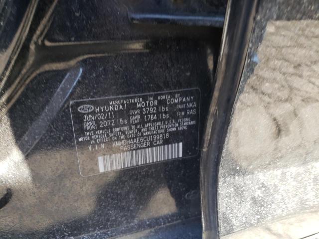 Photo 10 from auction – 2012 HYUNDAI ELANTRA GL with VIN KMHDH4AE6CU199818